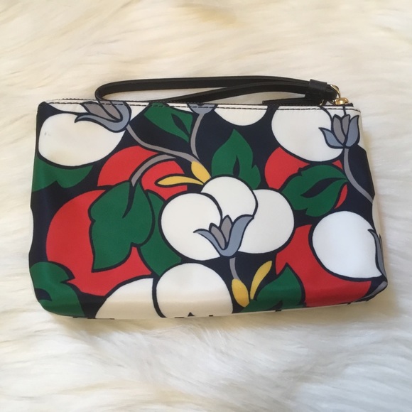 Kate Spade Medium Double Zip Wristlet Floral NWT - Picture 5 of 8